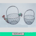 Cute Design Portable Iron Fruit Basket